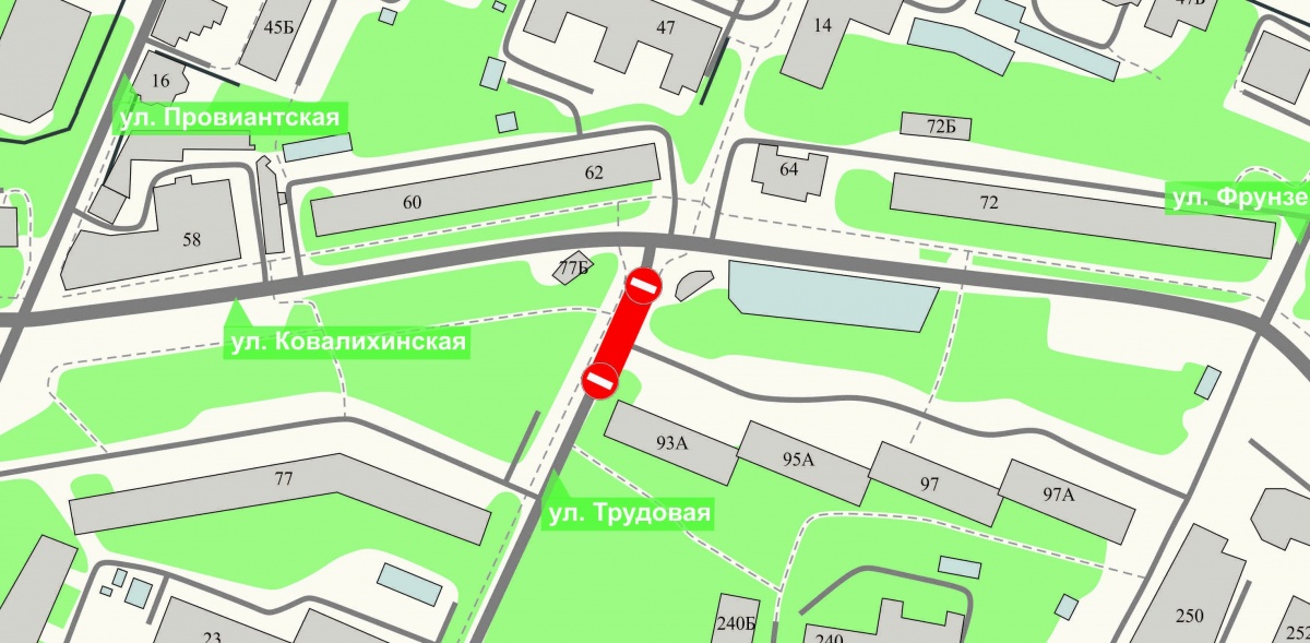 Часть улицы Трудовой в Нижнем Новгороде закроют для транспорта до 16 октября - фото 1