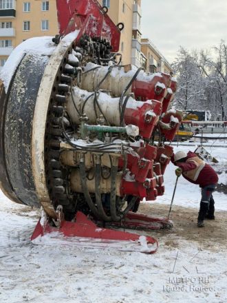 Опубликованы фото разборки метрощита «Владимир» в Нижнем Новгороде - фото 2