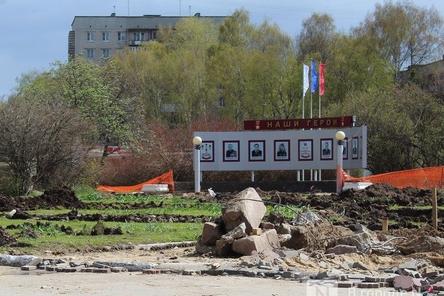 Демонтаж покрытий на площади Советской в Нижнем Новгороде выполнен на 40%