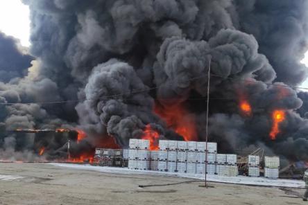 Пожарный поезд приведен в готовность для тушения пожара в промзоне Дзержинска