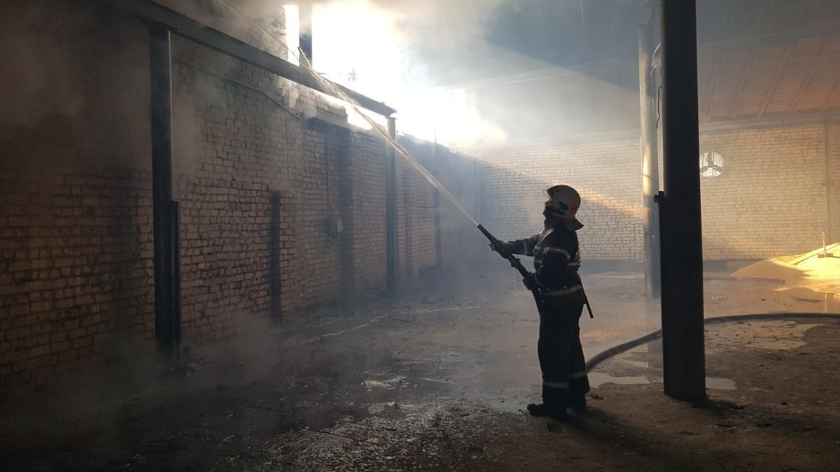 Пожар на складе соломы в Богородском районе ликвидирован
