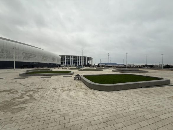 Опубликованы новые фото со стройки Ледового дворца в Нижнем Новгороде - фото 5