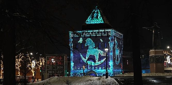 Световое шоу покажут на башне Нижегородского кремля в новогодние праздники - фото 1