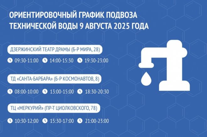 Водоснабжение отключат в Дзержинске 8-9 августа из-за плановых работ - фото 3
