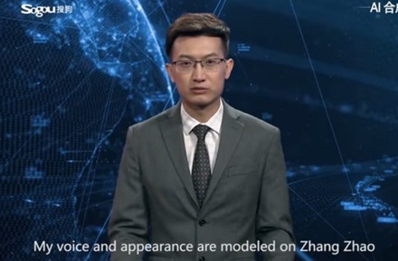 В Китае представили первого робота-телеведущего