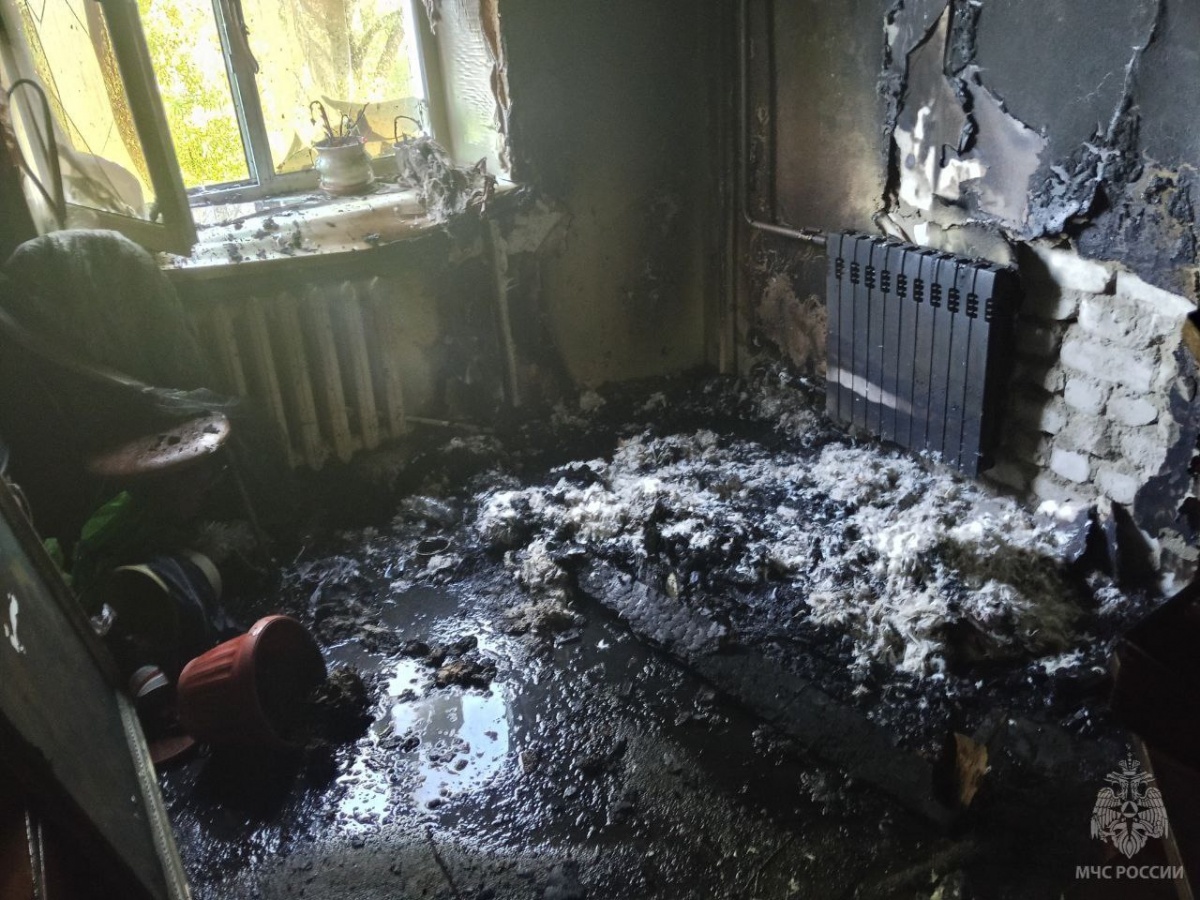 Мужчина погиб на пожаре из-за сигареты в Нижегородской области