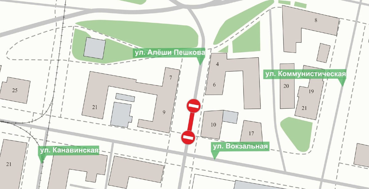 Движение транспорта на участке улицы Алеши Пешкова будет закрыто до 30 июня - фото 1